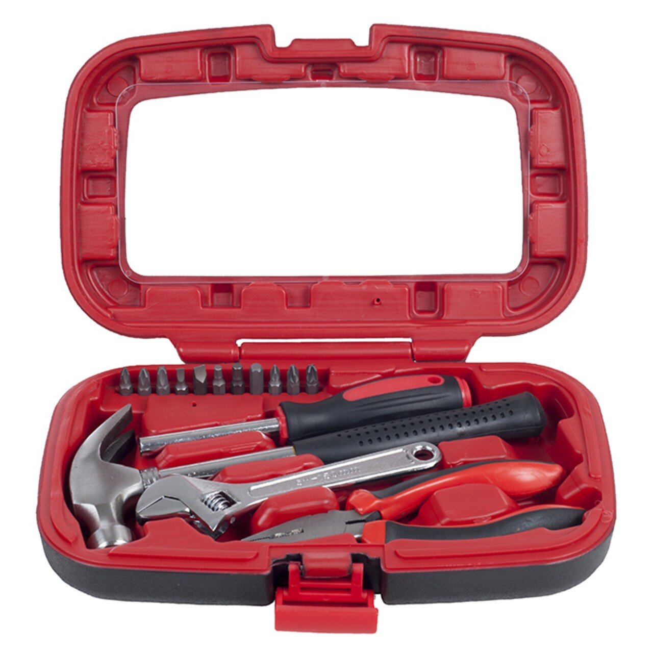 Stalwart 15 Piece Household Tool Set Hammer Wrench Screwdriver Pliers Kit